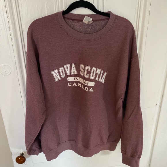DUSTY ROSE COLOURED NOVA SCOTIA CREW NECK - Picture 1 of 2